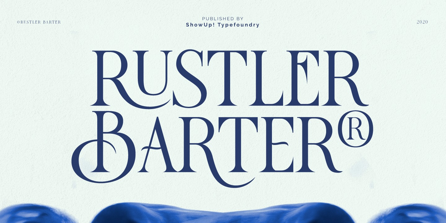Пример шрифта Rustler Barter #15